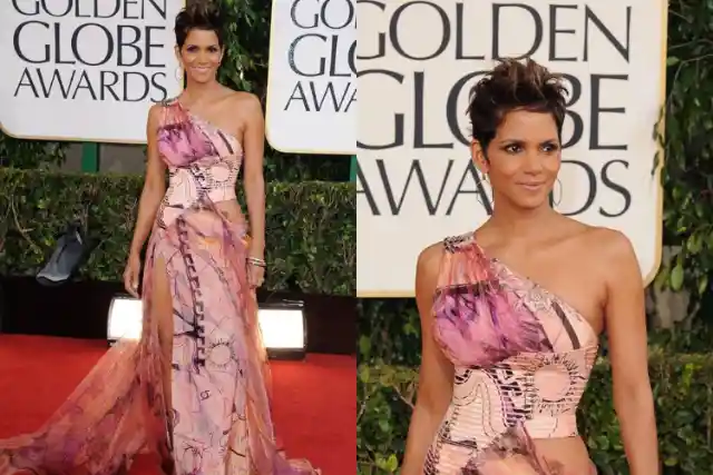 Halle Berry in Versace (2013 Golden Globes)