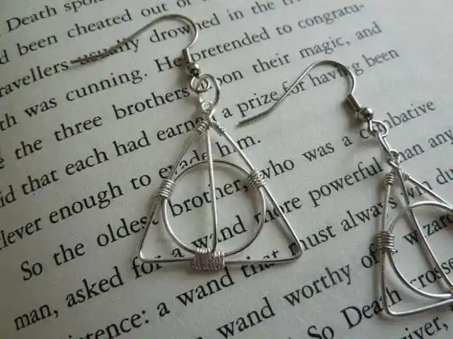 9. Deathly Hallows Earrings