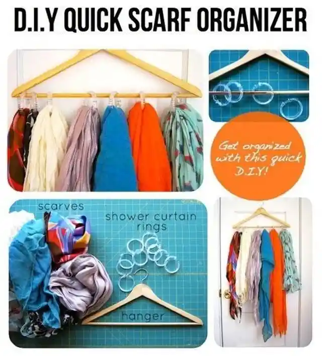 20. Organize Your Scarfs