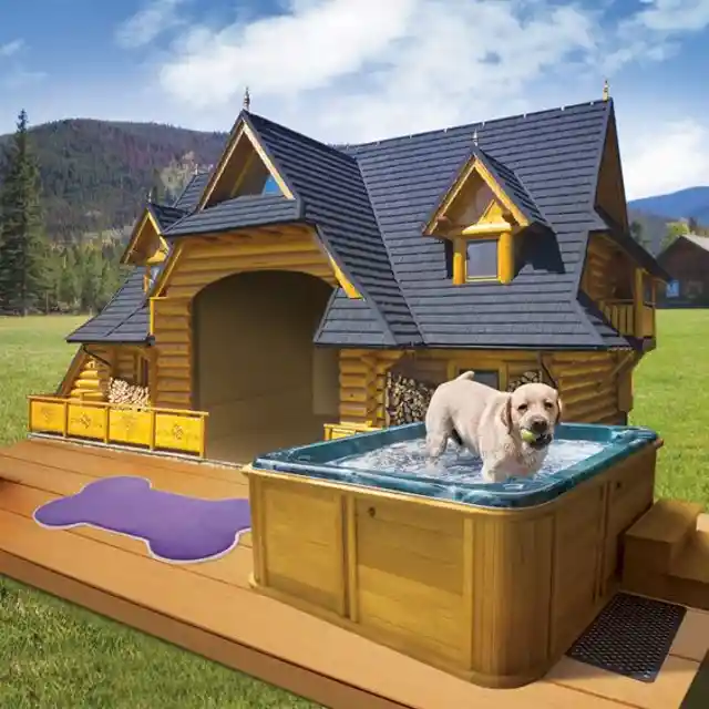 17. Dog House With a Jacuzzi?