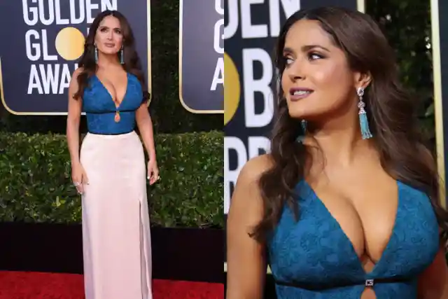 Salma Hayek in Gucci (2020 Golden Globes)