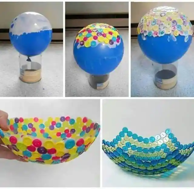 4. DIY Button Bowl