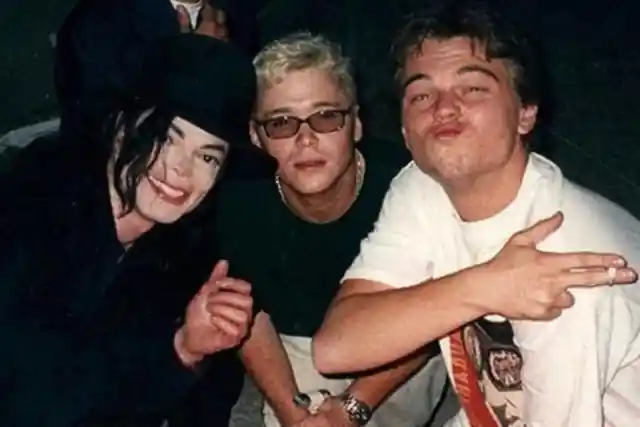 Michael Jackson, Kevin Connolly & Leonardo DiCaprio