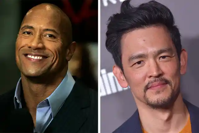 Dwayne Johnson and John Cho