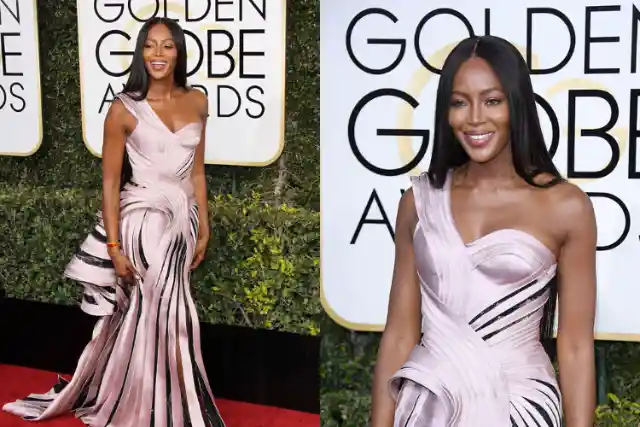 Naomi Campbell in Atelier Versace (2017 Golden Globes)