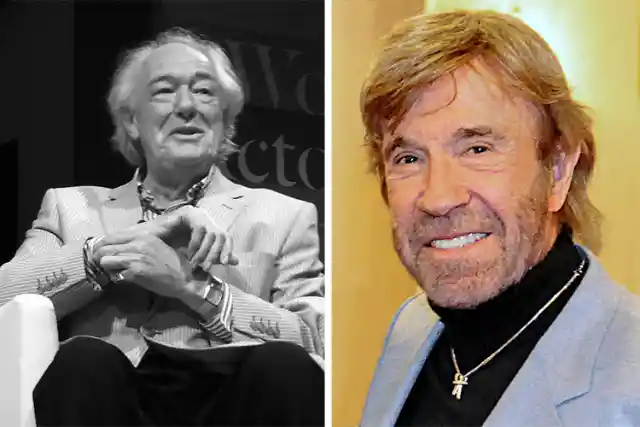 Michael Gambon and Chuck Norris