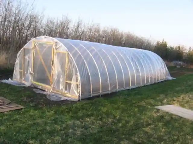 Large Hoop-Style Greenhouse