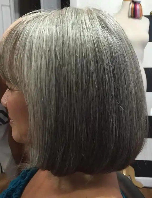 Neat Feathered Gray Pixie