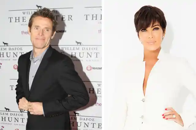 Willem Dafoe and Kris Jenner