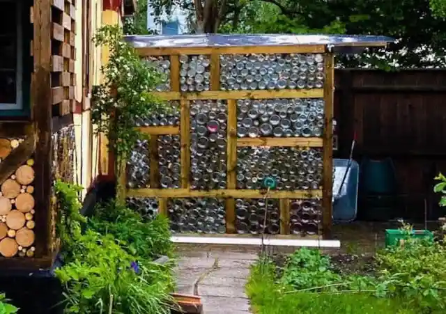 Upcycled Glass Jars Turned Into A Greenhouse