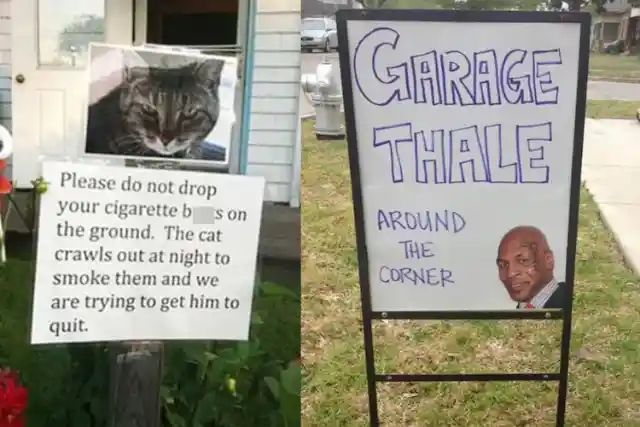 25 Hilarious Signs People Have Put Up In Their Yards