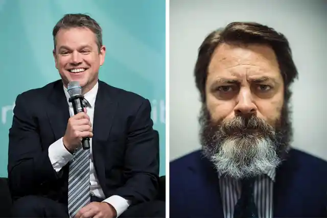 Matt Damon and Nick Offerman