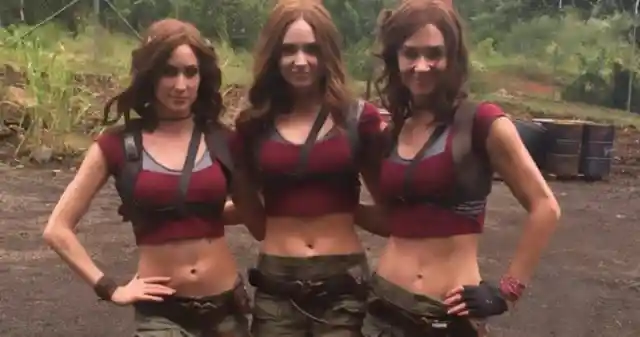 5. Karen Gillan and Her Doubles