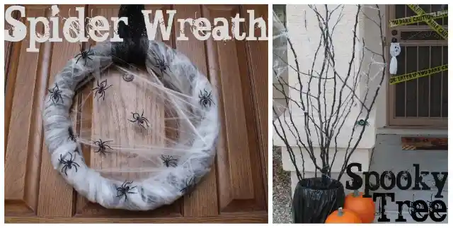 Spider Wreath And Tree