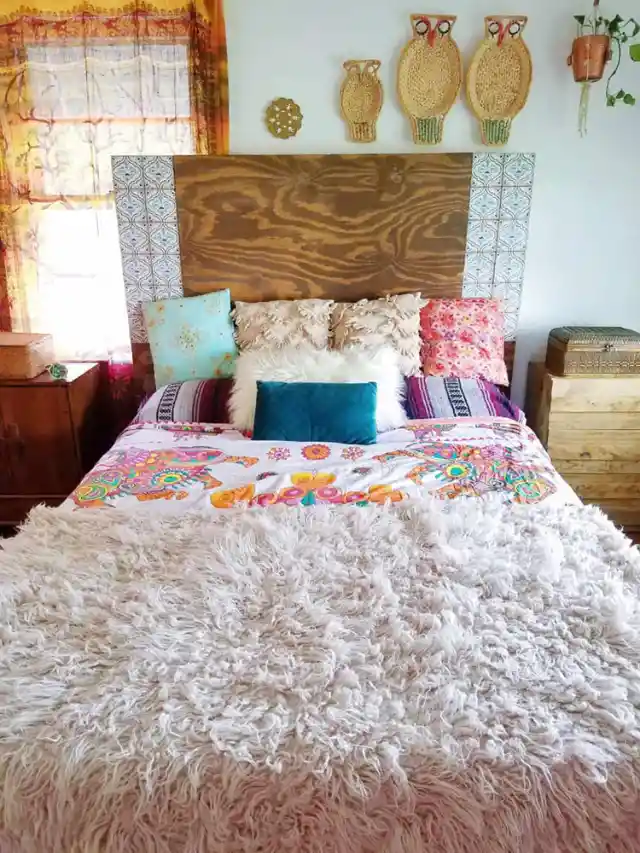 Homemade Slipcover Headboard