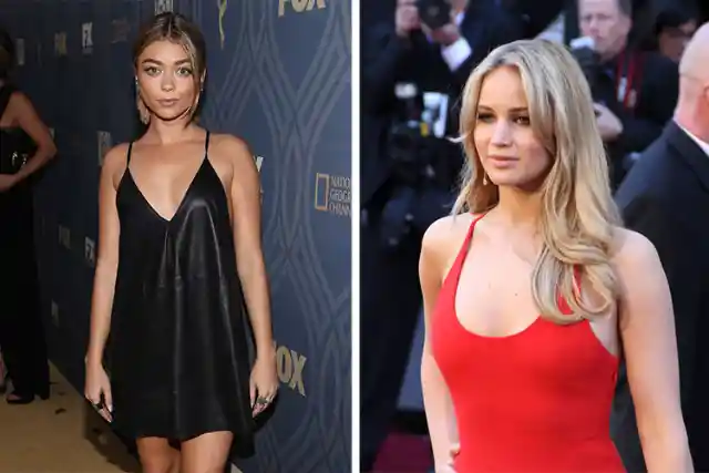 Sarah Hyland and Jennifer Lawrence