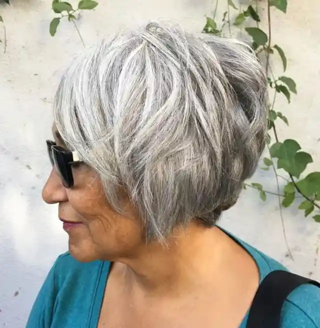 Spiky Gray Pixie