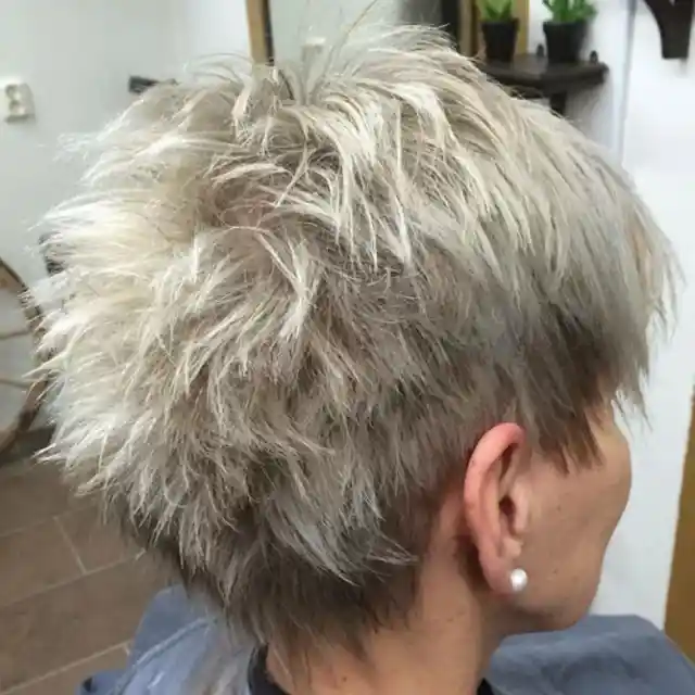 Classy Silver Bob with Swoopy Layers