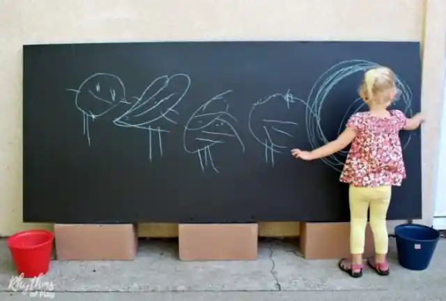 10. Backyard Chalkboard