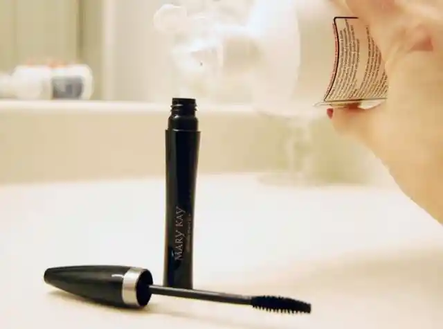 Saline Solution for Saving Dried Mascara