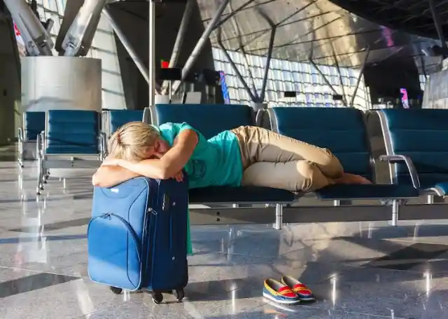 Take a nap at the airport