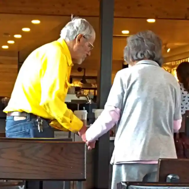 Old Man Sees Wife In Cafe With Stranger, Decides To Follow Her