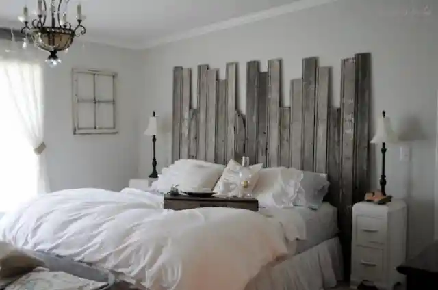 DIY Rustic Headboard