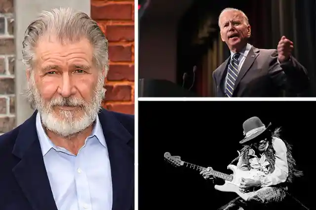 Harrison Ford, Jimi Hendrix, and Joe Biden