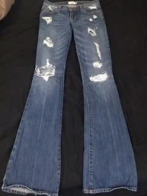 13. Flared and Distressed Jeans