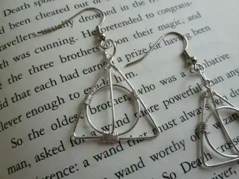 9. Deathly Hallows Earrings