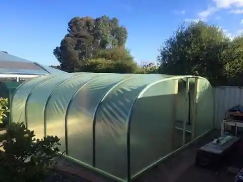 Poly Pipe Greenhouse With Built-In Irrigation