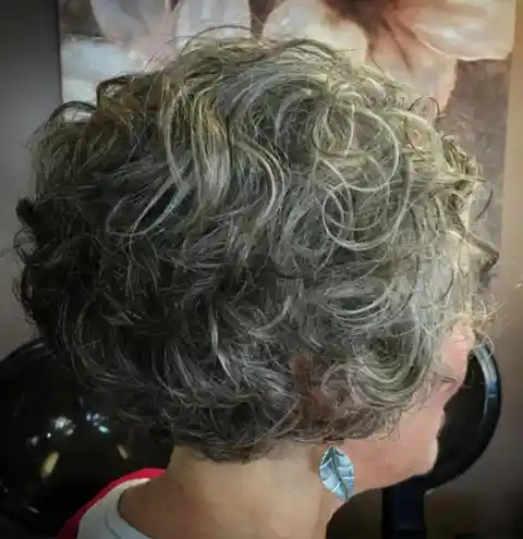 Short Layered Salt and Pepper Haircut