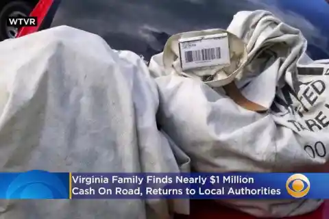 Sacks Stuffed with $1M Lying On Road – Est. Value: $1 million