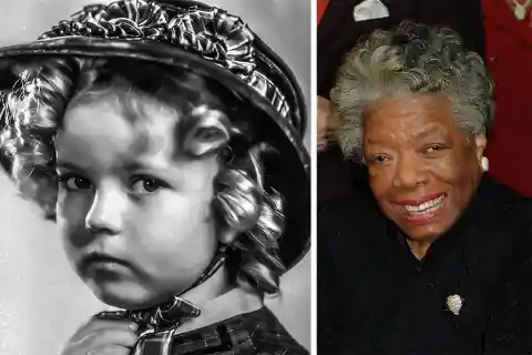 Shirley Temple and Maya Angelou