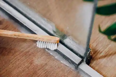 Brushing Away Spots On Glass Shower Doors