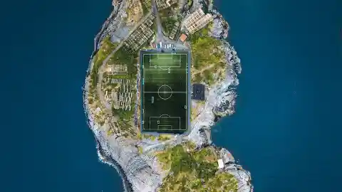 Soccer Pitch In Norway