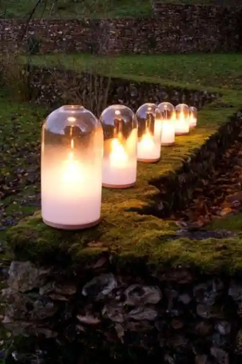 19. Cloche Bell Like Votive Candles