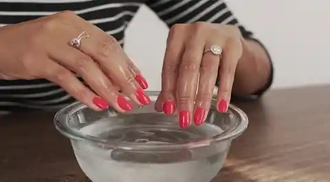 Water for Drying Nail Polish Faster