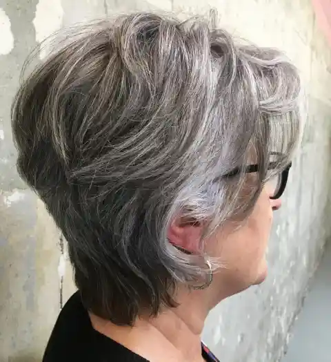 White and Gray Ombre