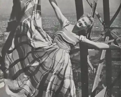 Lisa Fonssagrives On The Eiffel Tower, 1939