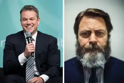 Matt Damon and Nick Offerman