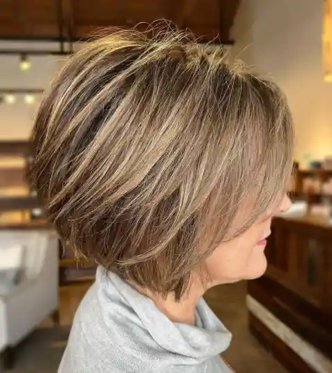 Layered Bob With Bangs