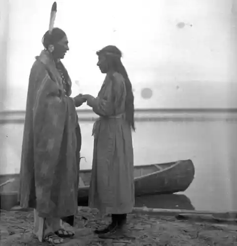 Young Couple Near The Waterhen River