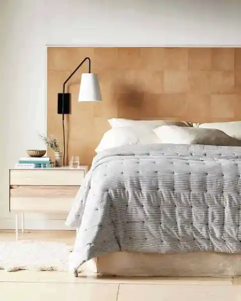 DIY Leather Headboard