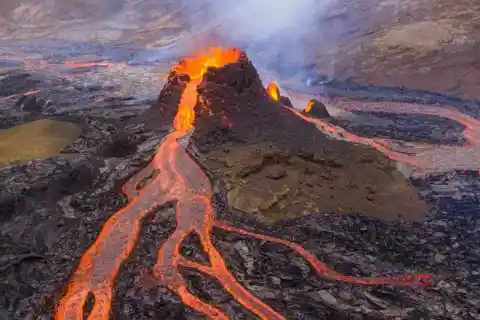 They Climbed Up A Freshly Erupted Volcano