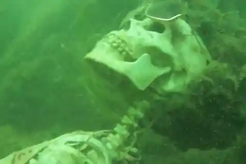 Underwater Skeleton Tea Party In Colorado River – Est. Value: $50