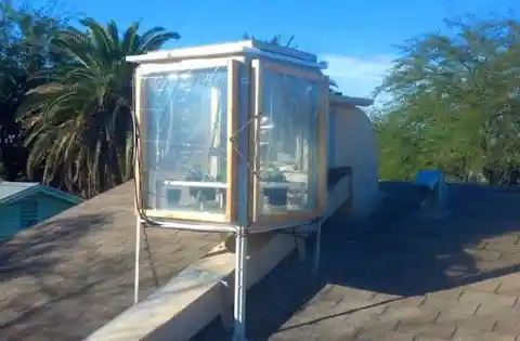 A Hydroponic Greenhouse In A Swamp Cooler