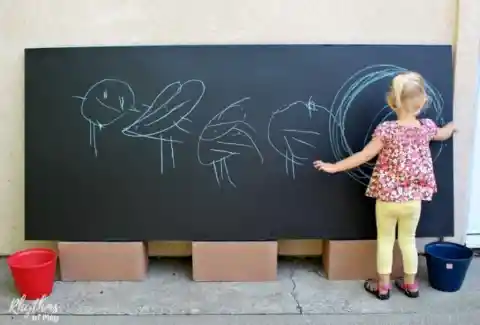 10. Backyard Chalkboard