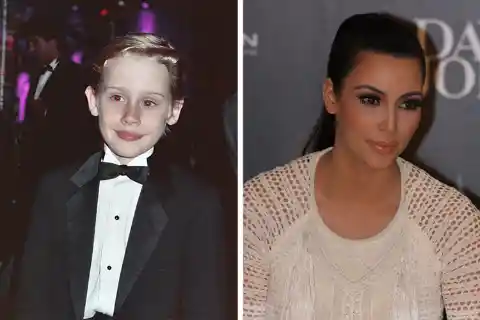 Macaulay Culkin and Kim Kardashian West